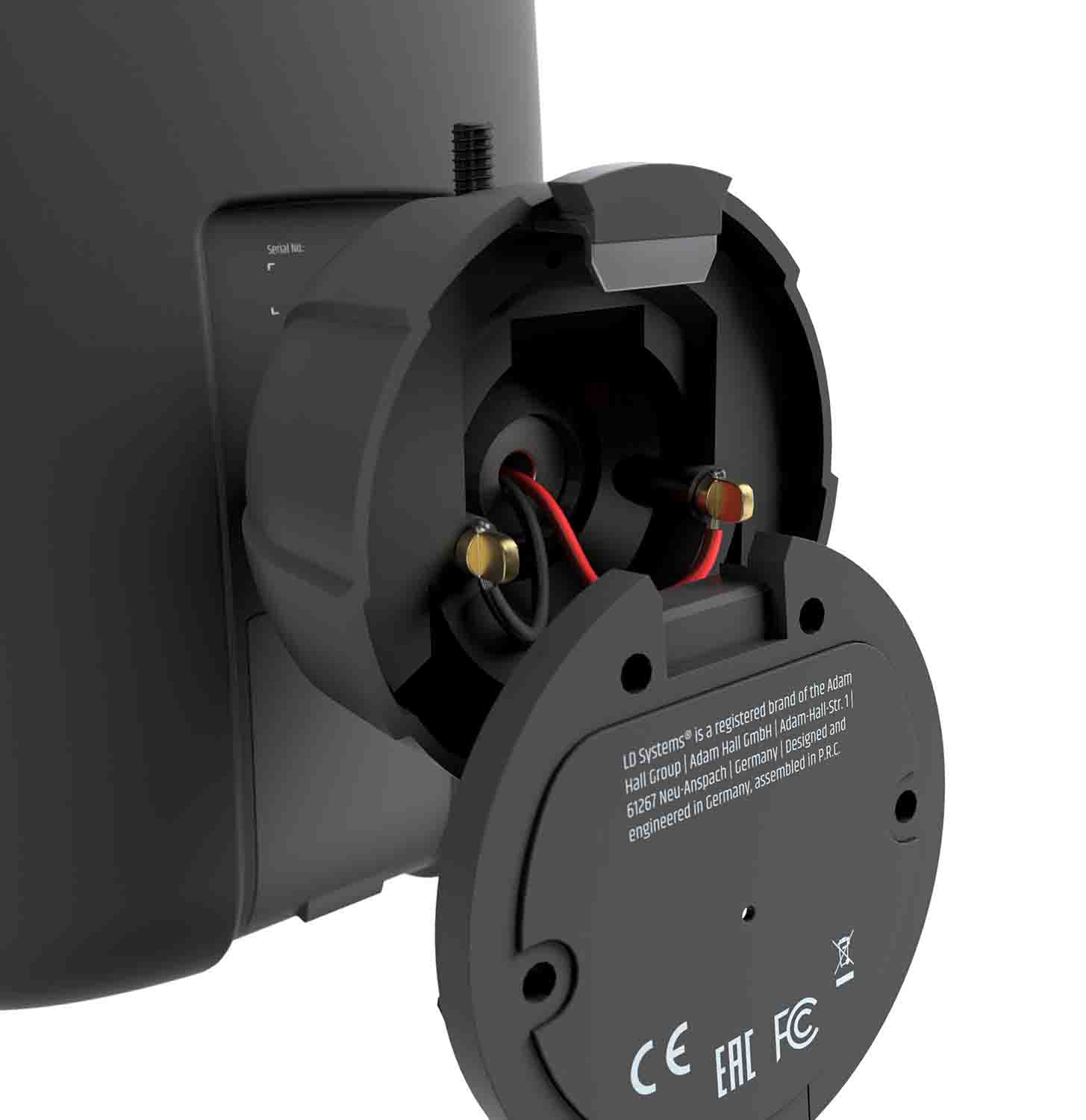 LD Systems DQOR 5 T B, 5" Two-Way Passive In/Out Door Installation Loudspeaker 16 Ohm, 70/100 V - Black, Pair - Hollywood DJ