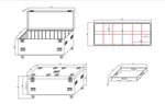 ProX XS-UTL246030W Heavy-Duty Truck Pack Utility Flight Case W-Divider and Tray Kit - 24"X60"X30" by ProX Cases