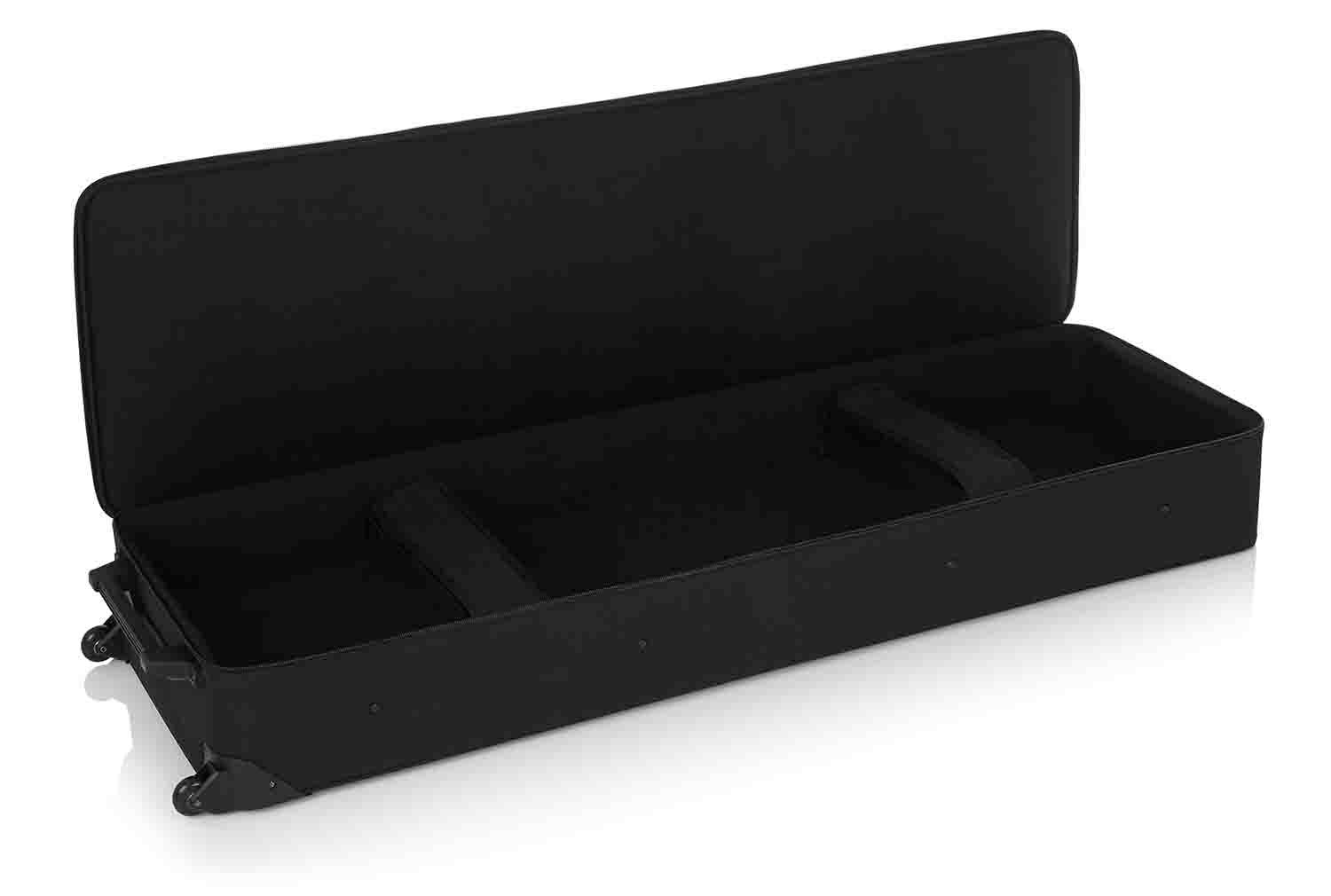 Gator Cases GK-88 Rigid EPS Foam Lightweight Case for 88 Note Keyboards with Wheels - Hollywood DJ