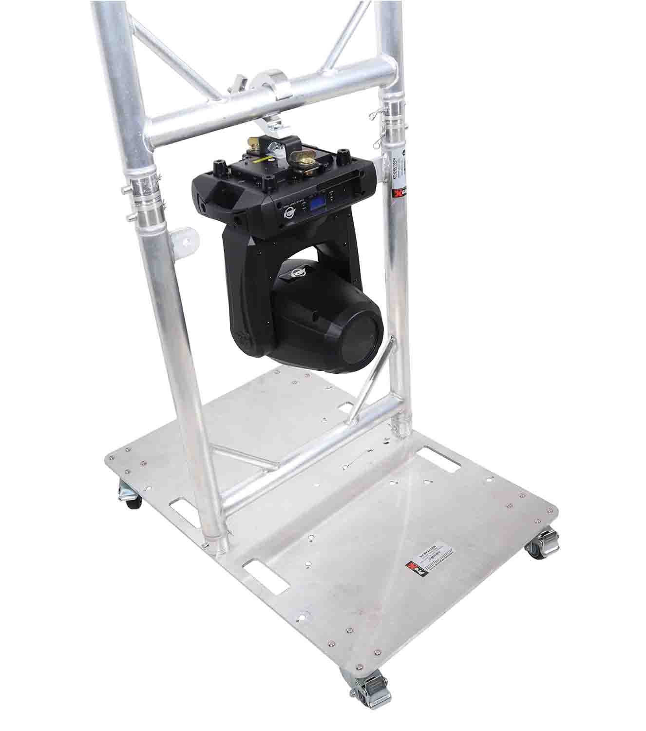 ProX XT-GRU-PKGX2, Truss Modular 2X Rapid U Grid Dual Package with Rolling Aluminum Baseplate - Black Finish - Hollywood DJ