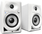 Pioneer DJ DM-40BT-W, 4-Inch Desktop Monitor Speakers With Wireless Bluetooth Control - Hollywood DJ