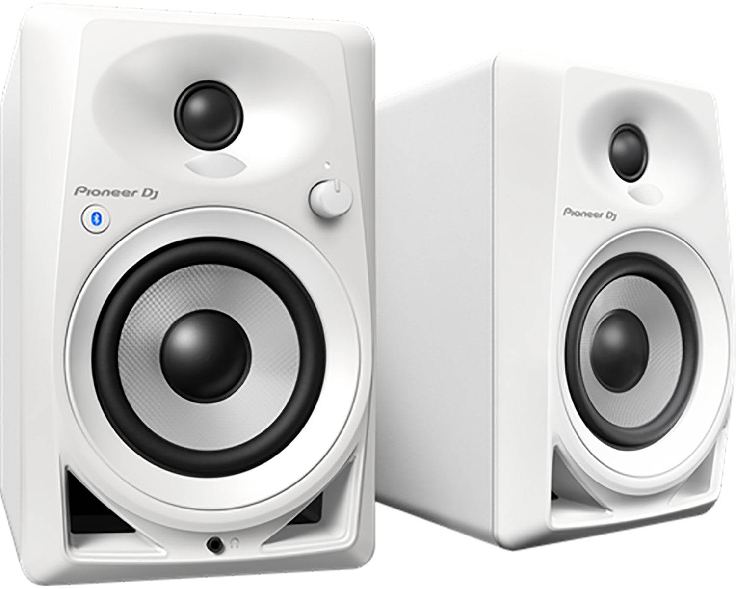Pioneer DJ DM-40BT-W, 4-Inch Desktop Monitor Speakers With Wireless Bluetooth Control - Hollywood DJ