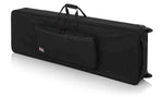 Gator Cases GK-88 Rigid EPS Foam Lightweight Case for 88 Note Keyboards with Wheels - Hollywood DJ