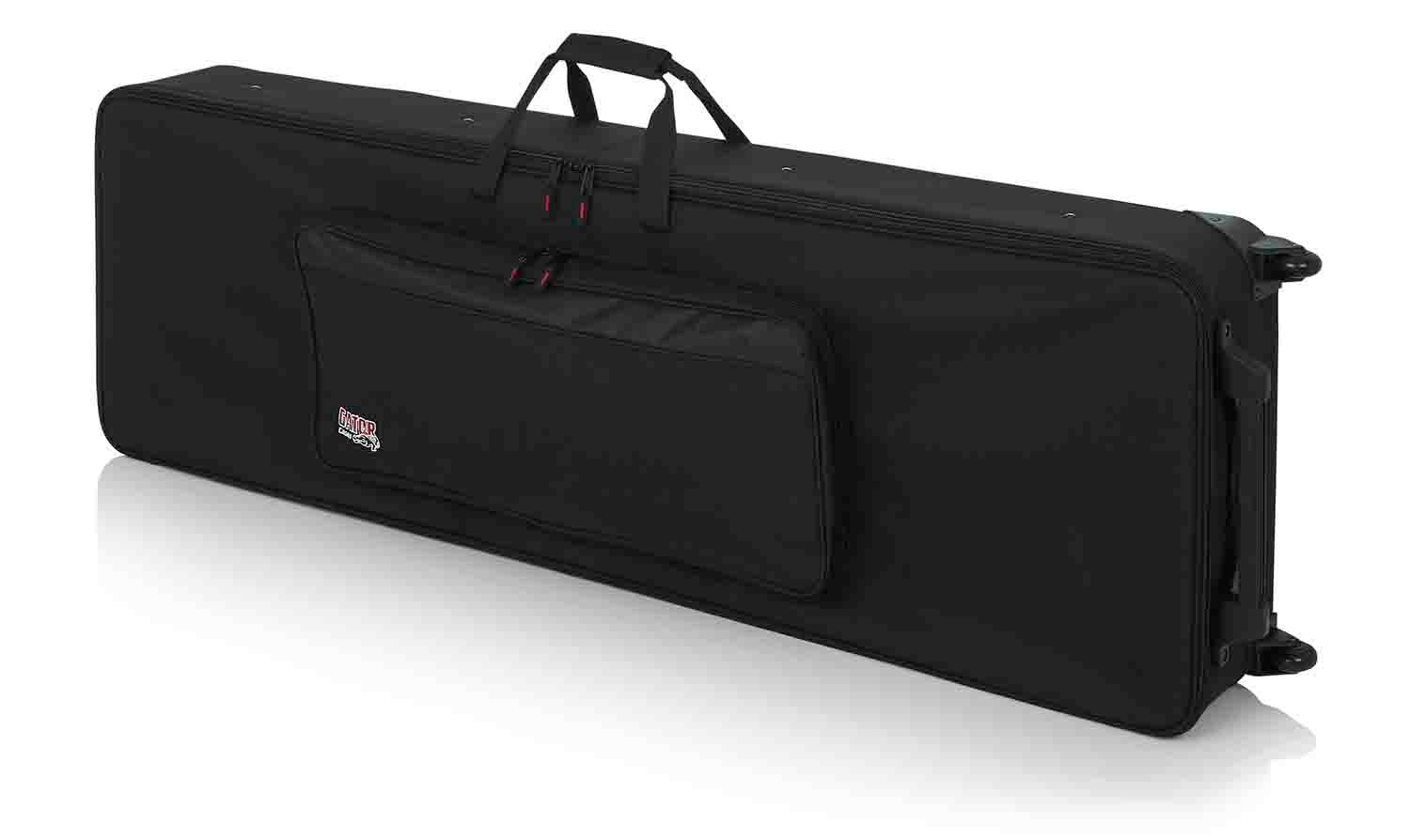 Gator Cases GK-88 Rigid EPS Foam Lightweight Case for 88 Note Keyboards with Wheels - Hollywood DJ