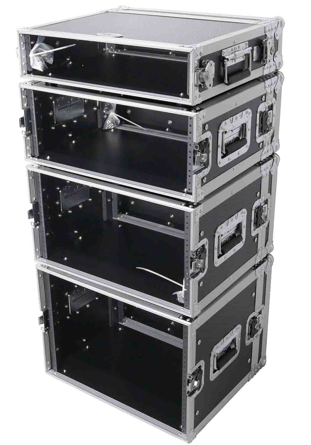 ProX X-4UE 4U Deluxe Effects Rack 14" Deep Rail to Rail with Handles - Hollywood DJ
