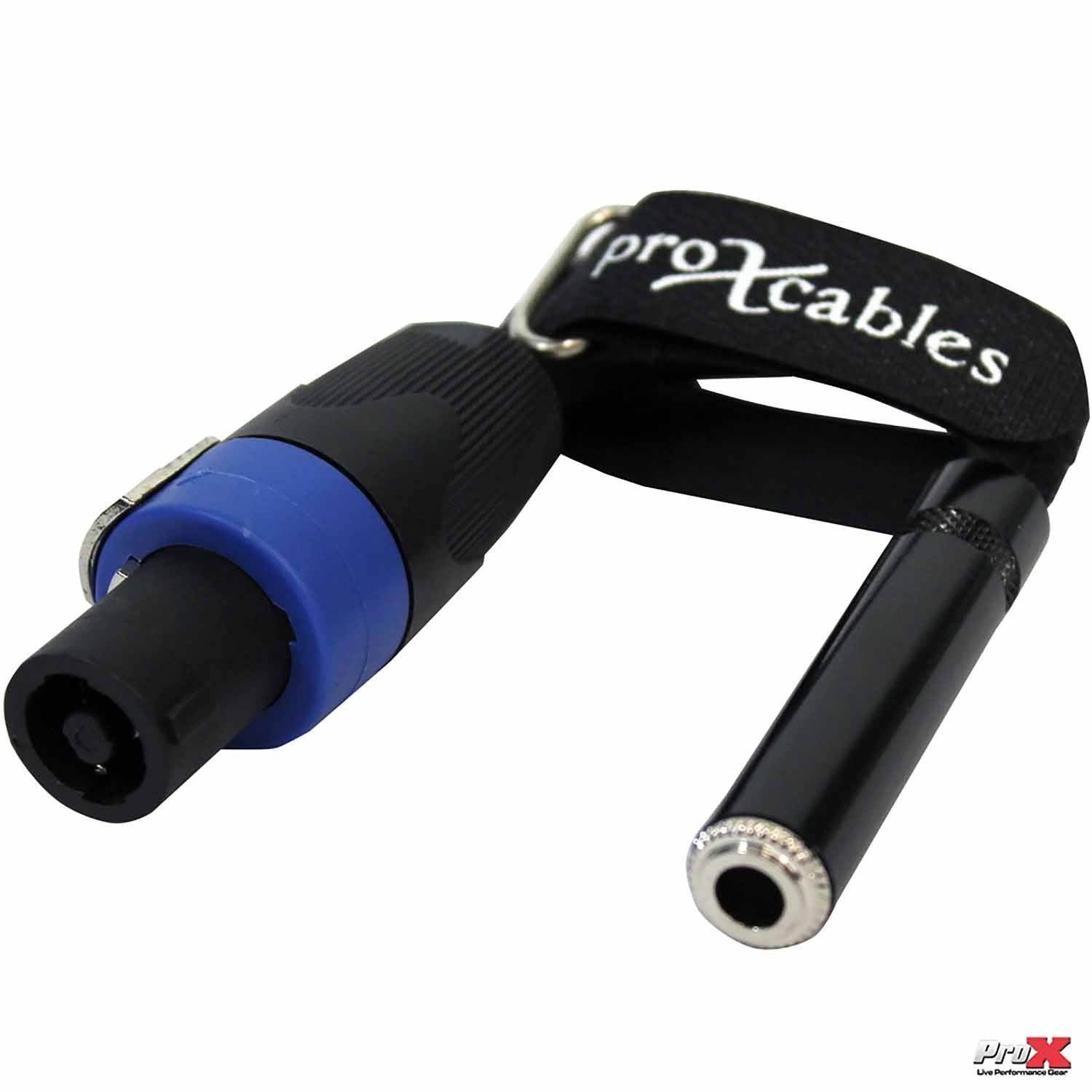 ProX XC-SQF 6" Speaker Twist Connector Male to 1/4" TS-F Female High Performance Speaker Cable - Hollywood DJ