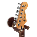 Levy's Leathers LVY-FGHNGR-BRBN Brass Forged Guitar Hanger with Brown Leather - Hollywood DJ