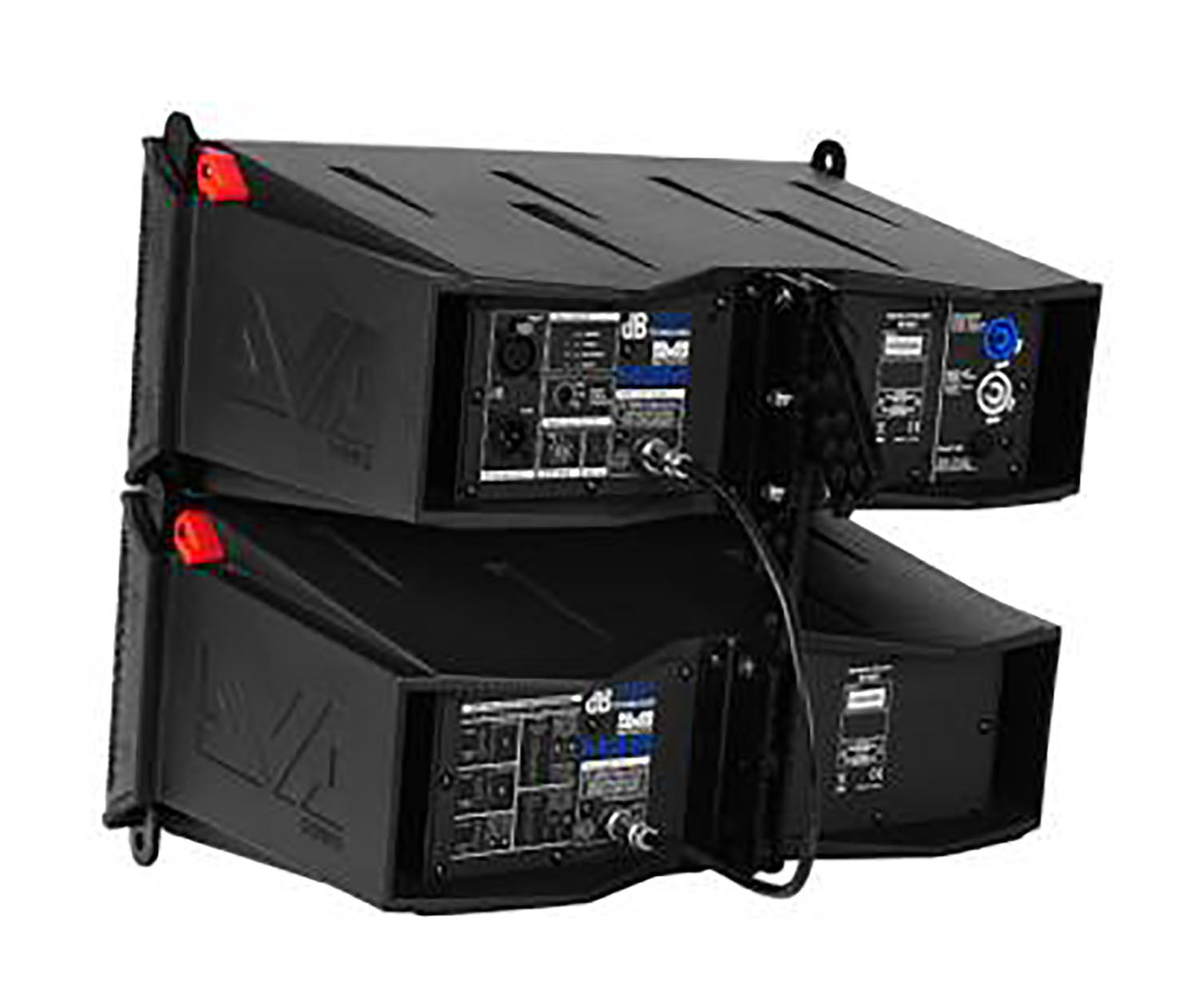 dB Technologies DVA M2M+M2S, 2 x 6.5" 2-Way Active Line Array Module System - 400W - Hollywood DJ