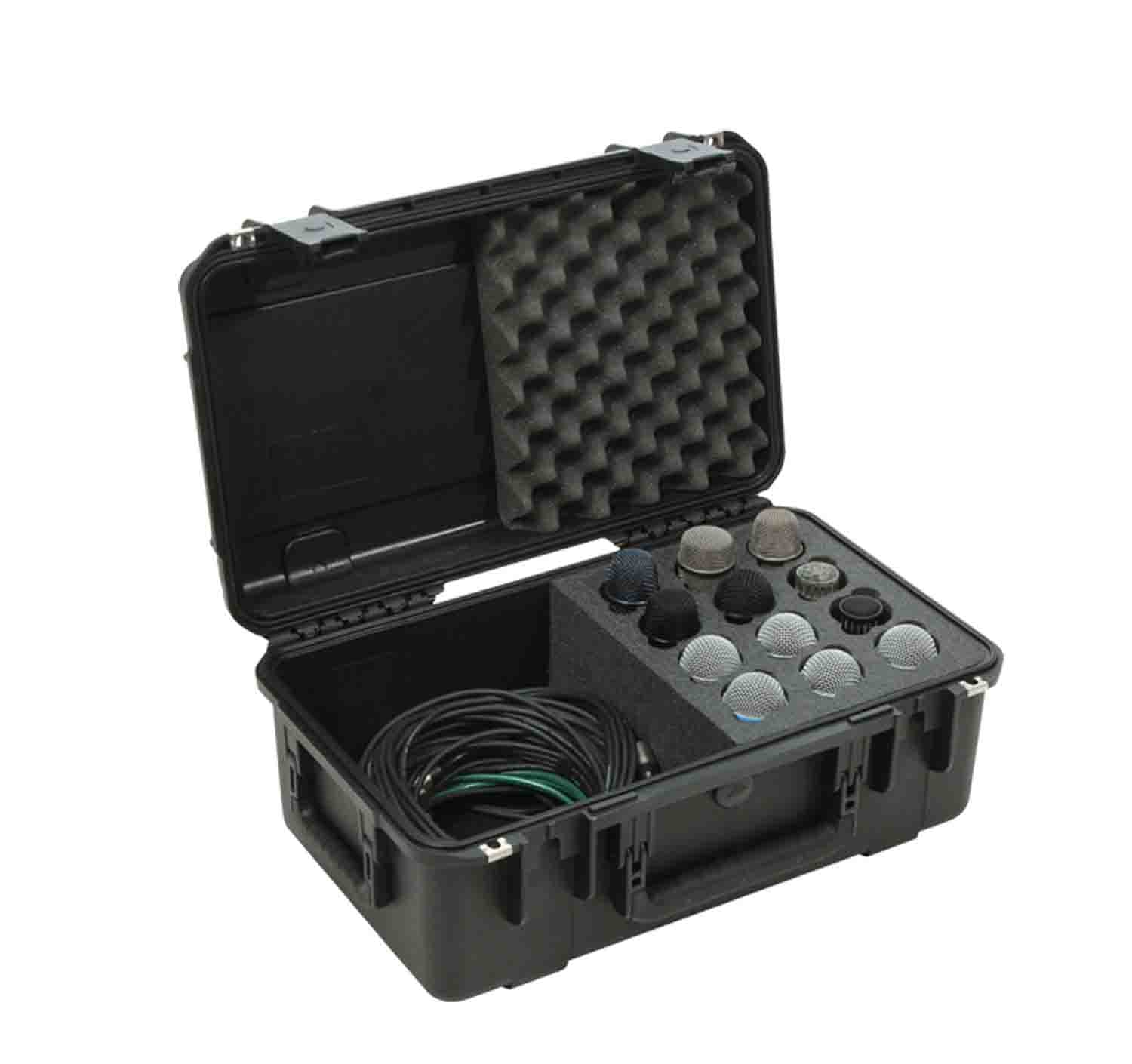 SKB Cases 3i-2011-MC12 iSeries Waterproof Case for 12-Microphones - Hollywood DJ