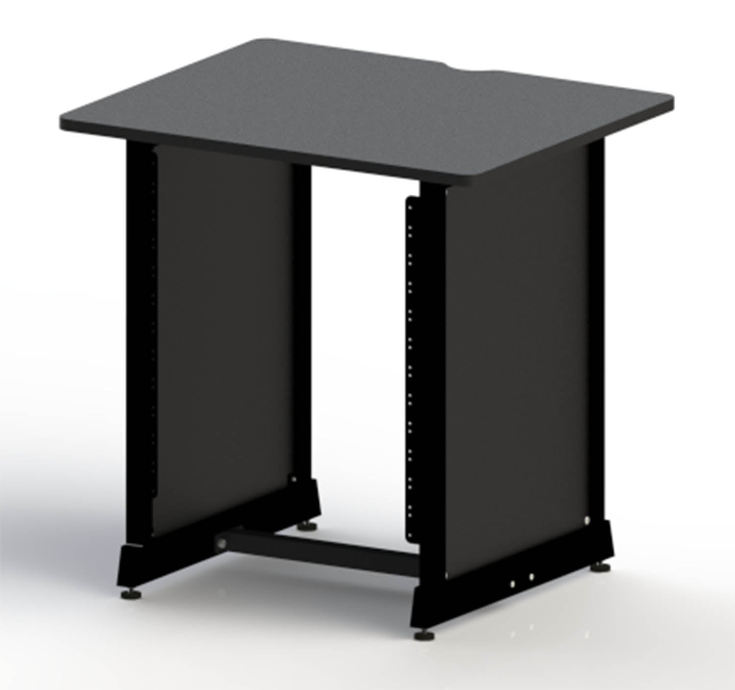 Gator Frameworks GFW-DESK-RK Content Creator Furniture 12U Studio Rack Table - Black - Hollywood DJ