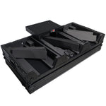 ProX XS-CDM3000WLTBL, DJ Coffin Case for Pioneer 2X CDJ-3000 CD and DJM-900NXS2 Mixer W/Wheels & Laptop Shelf - Black on Black ProX Cases