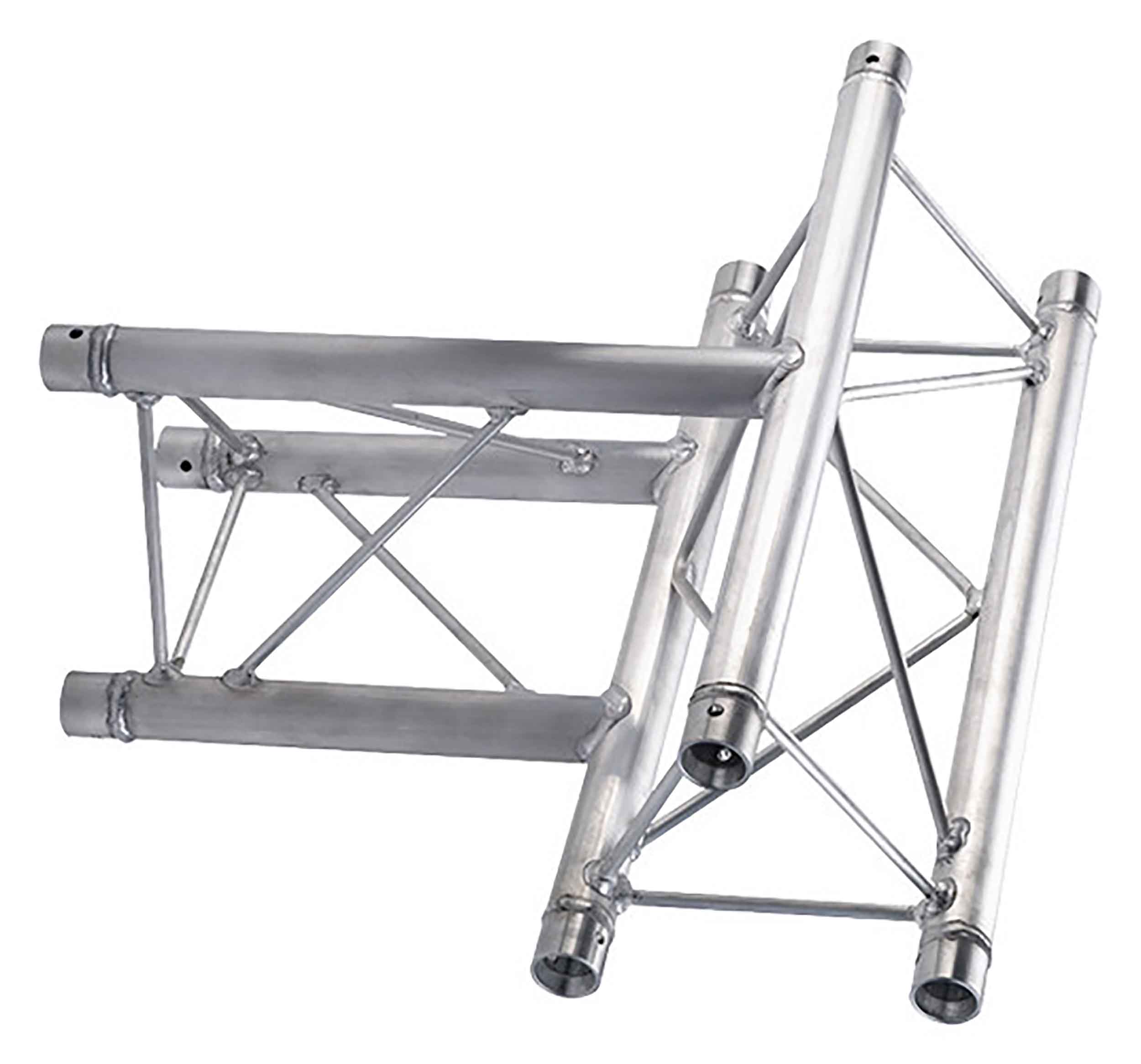 Global Truss TR-96119-36, Three Way Horizontal T-Junction Apex Up Or Down for F23 Triangle Truss - 1.64 FT - Hollywood DJ