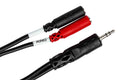 Hosa YMM-261 Stereo Breakout Cable, 3.5 mm TRS to Dual 3.5 mm - Hollywood DJ