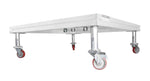 ProX XSQ-16W StageQ Locking Staging 16 Inch Height Stage Legs with 5 Inch Rubber Steel Casters - Set of 4 - Hollywood DJ
