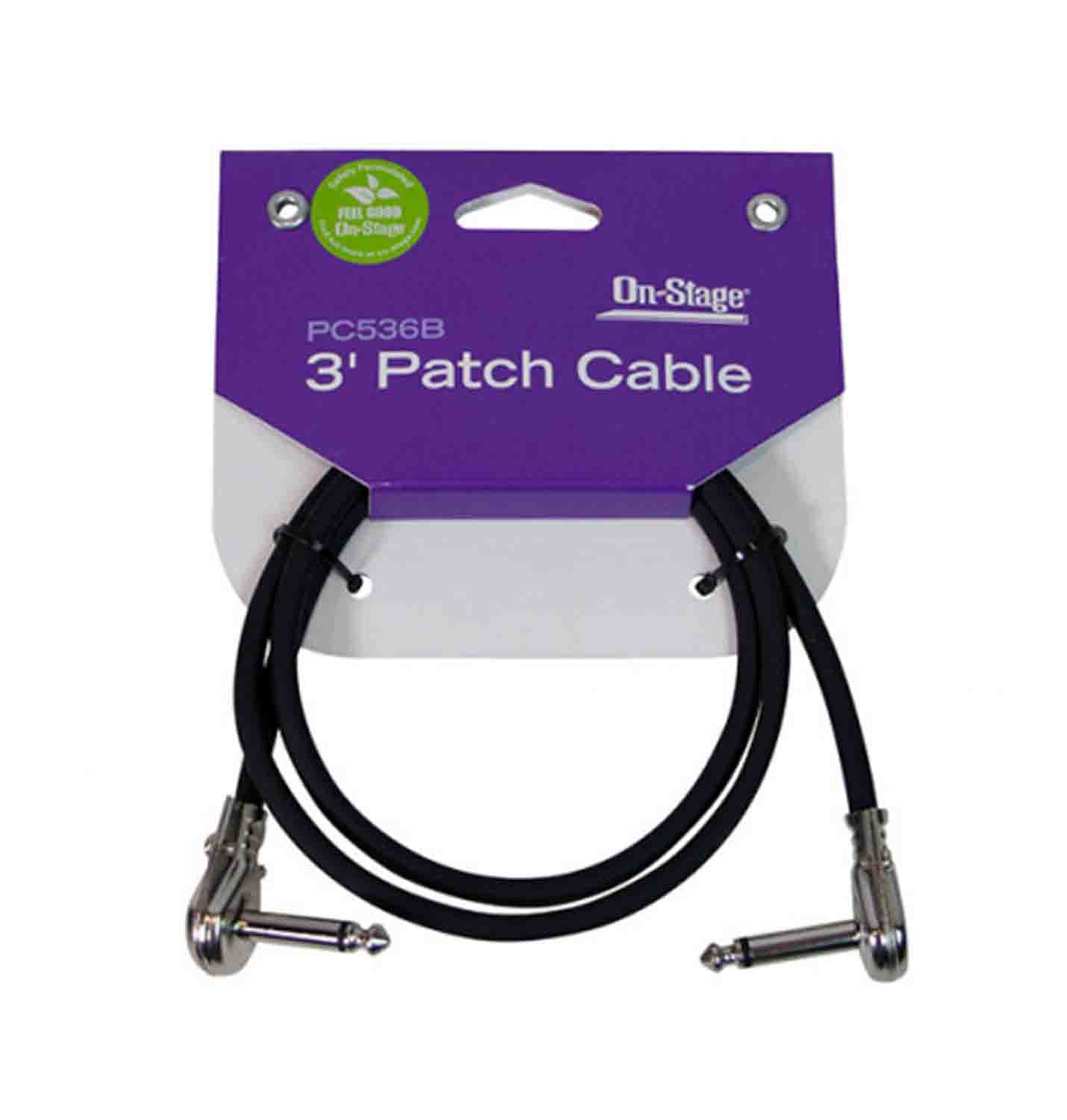 Onstage PC5 - VAR Patch Cable with Pancake Connectors - Hollywood DJ