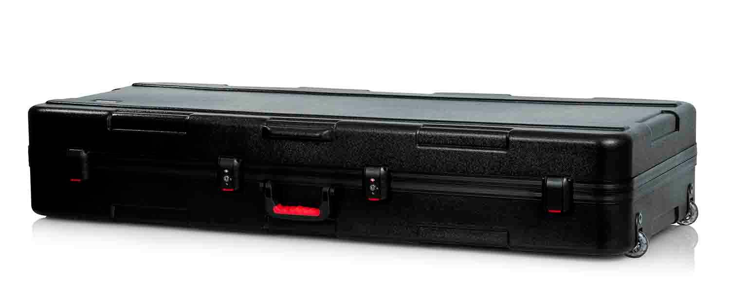 Gator Cases GTSA-KEY76D Keyboard Case for Extra Deep 76-note Keyboards with Wheels - Hollywood DJ