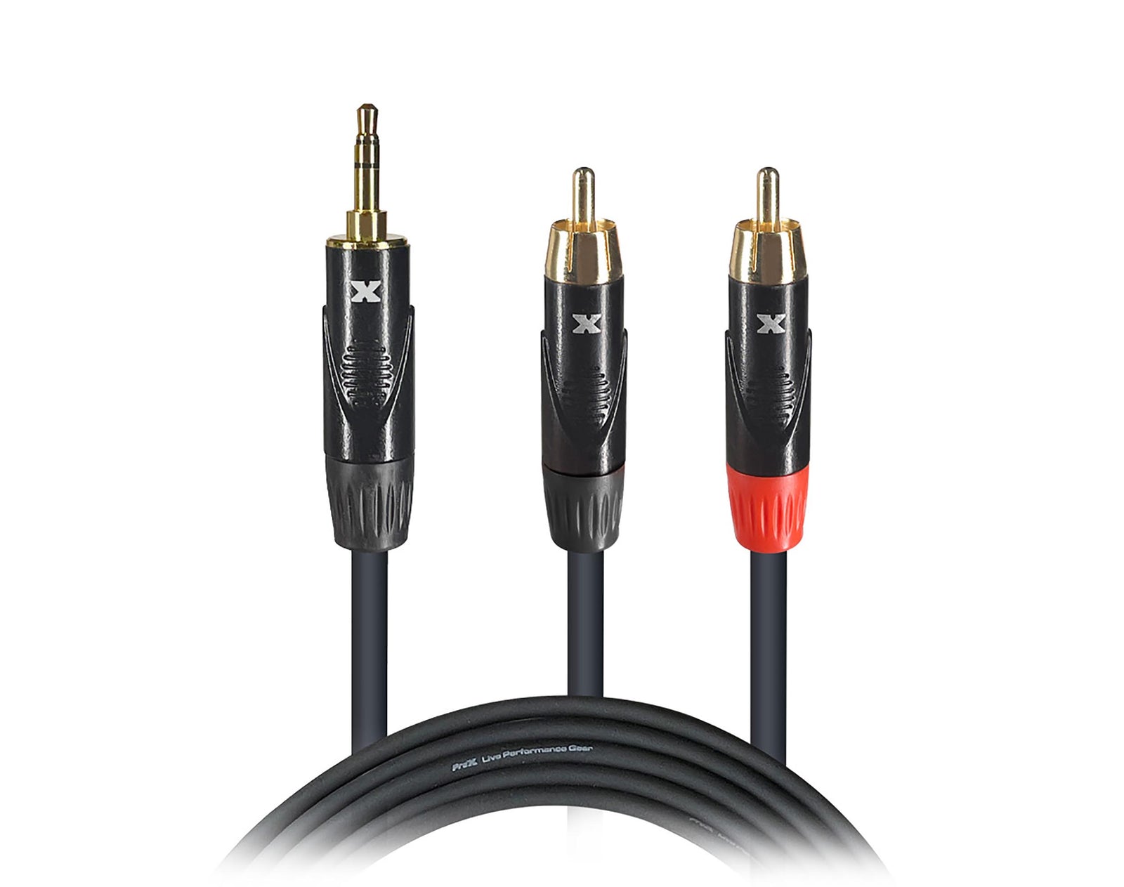 Prox XC-CMR15 Unbalanced 1/8" Mini TRS-M to Dual RCA-M High Performance Audio Cable - 15 Feet by ProX Cases