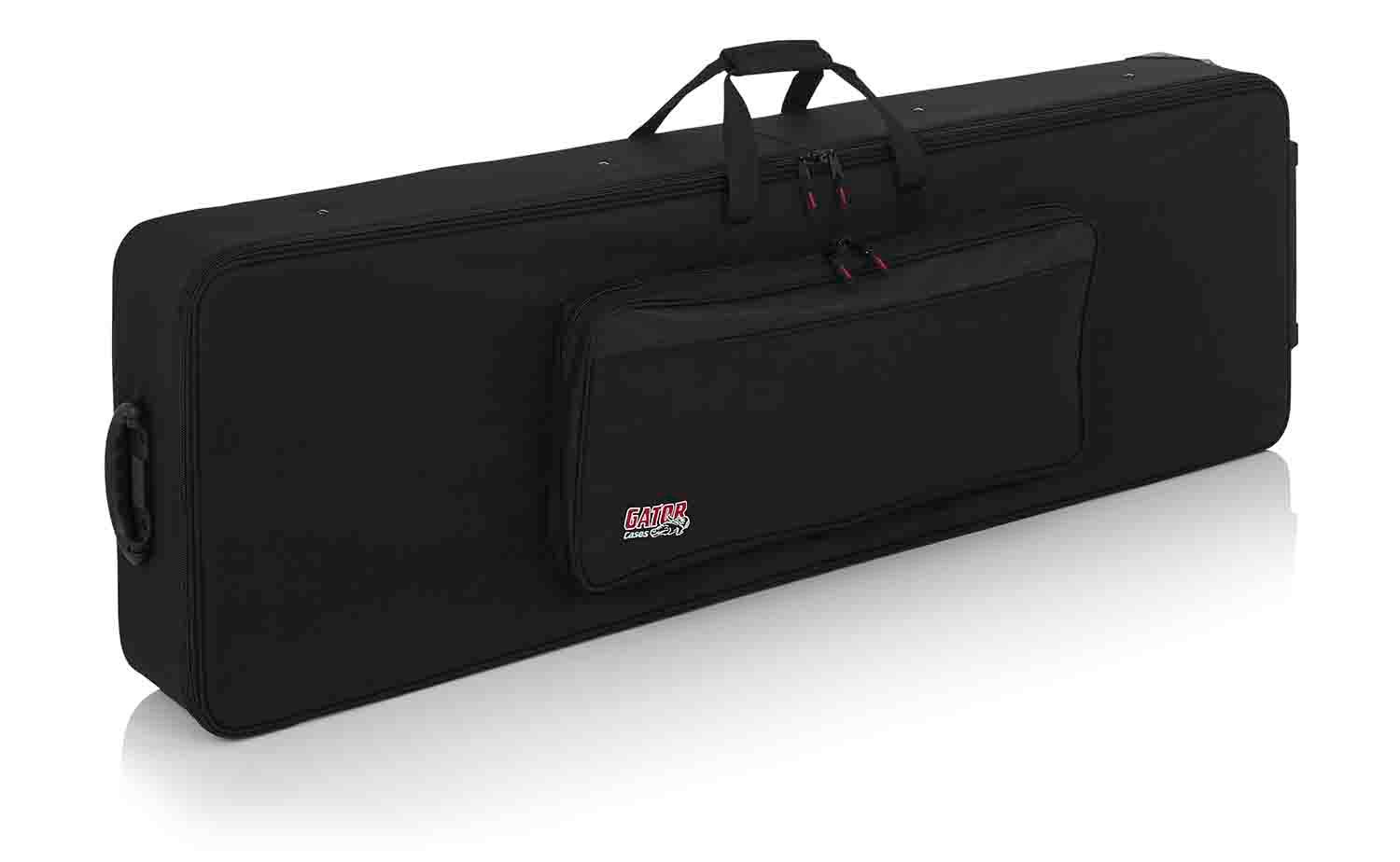 Gator Cases GK-88 Rigid EPS Foam Lightweight Case for 88 Note Keyboards with Wheels - Hollywood DJ
