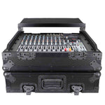 ProX XS-19MIXLTBL DJ Mixer Case, 10U Top Mount 19 Inch Slanted - Black on Black - Hollywood DJ