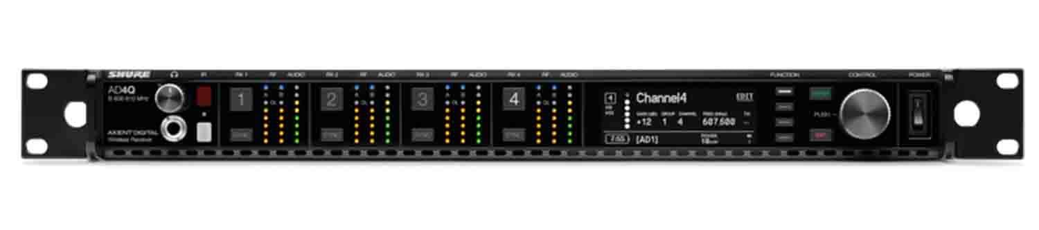 Shure AD4QNP Four Channel Digital Wireless Receiver with No Accessories - Hollywood DJ