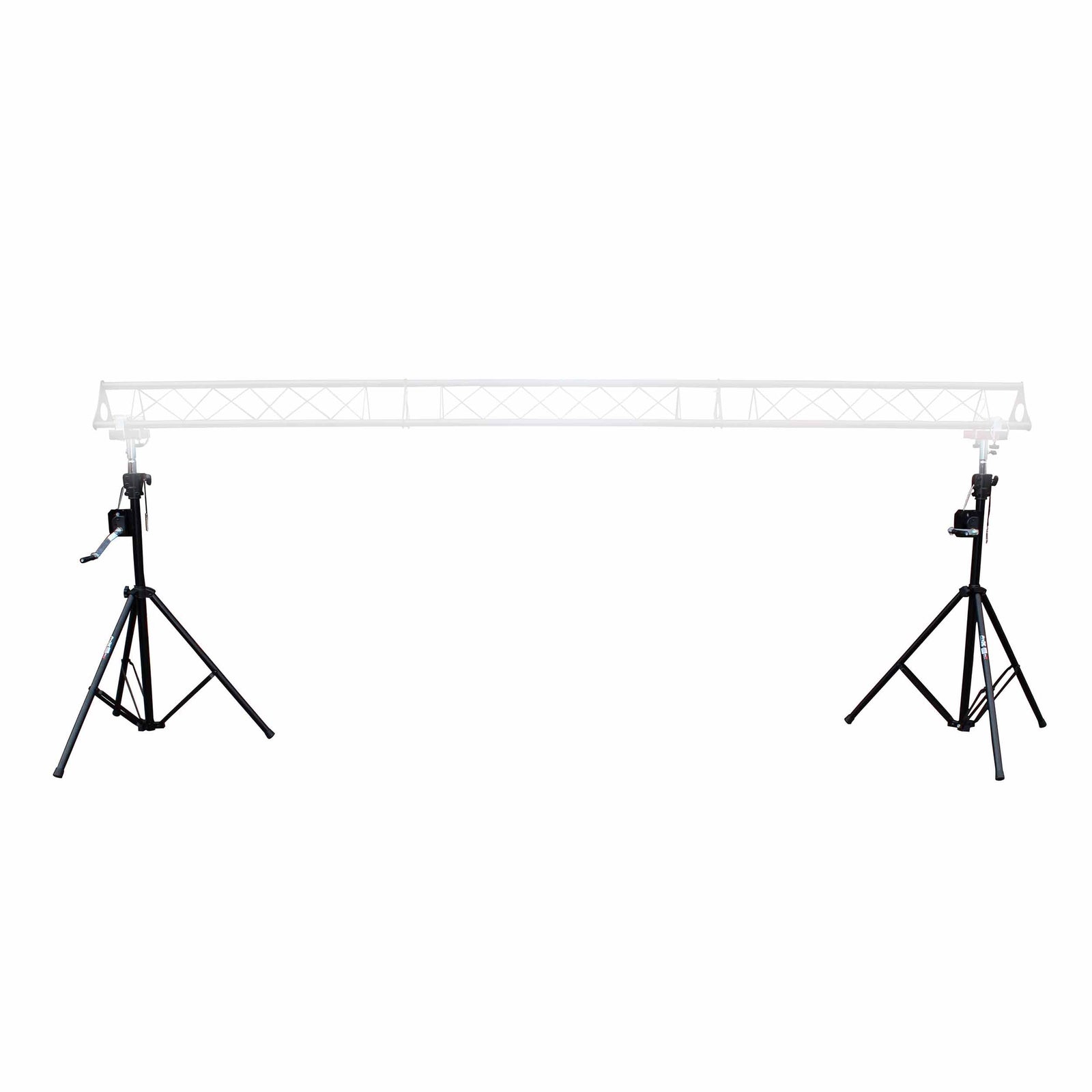 ProX T-LS35C-STAND, Set of (2) 9.5 Ft Crank Stands with T-Bars Supports Triangle Truss Segments for DJ Lighting - Hollywood DJ