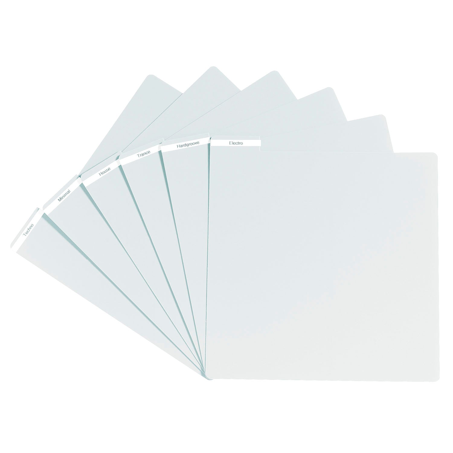 Glorious Vinyl Divider for Labeling and Stickers - White - Hollywood DJ