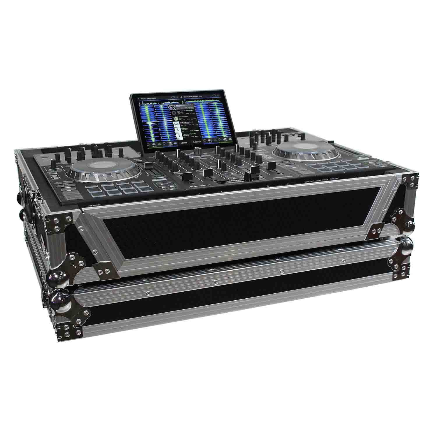 ProX XS-PRIME4 W, DJ Flight Case For Denon Prime 4 Standalone DJ System With Wheels - Hollywood DJ