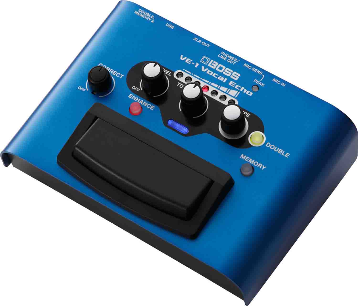 Open Box: BOSS VE-1 Vocal Echo Pedal - Blue - Hollywood DJ