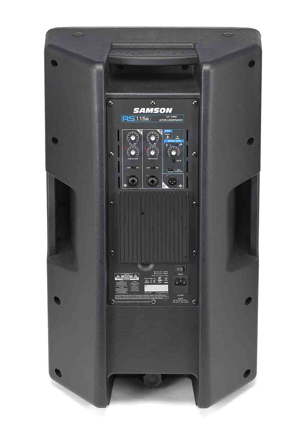 Samson RS115A 400W 2-Way Active Loudspeaker with Bluetooth - 15 Inch - Hollywood DJ