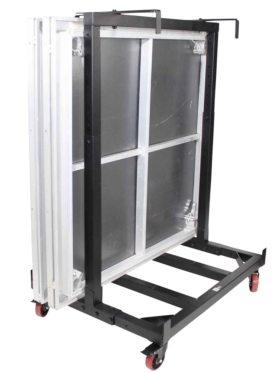 ProX X-STGX6 Rolling Dolly Cart for 4ft Width Stage Decks - Hollywood DJ