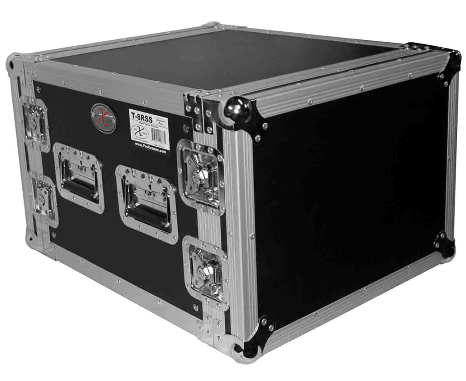 ProX T-8RSS 8U Space Amp Rack Mount ATA Flight Case - 19 Inch Depth - Hollywood DJ