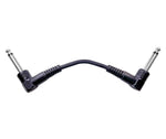 ProX XC-PATCHX6 Guitar Effect Pedal Cables 6" Long - 1/4 Instrument Cables Right Angle Plug Kit (Assorted Colors) - 6 Pack - Hollywood DJ