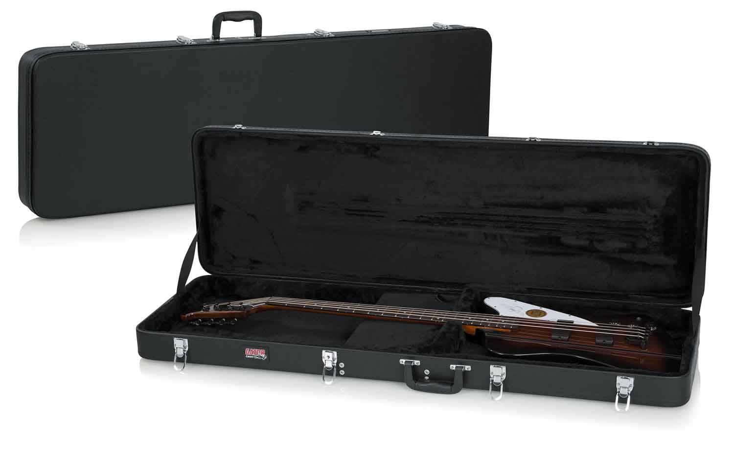 Gator Cases GWE-TBIRD-BASS Hard-Shell Wood Case for Thunderbird Bass Guitars - Hollywood DJ