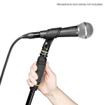 Gravity GMS231HB Microphone Stand With Round Base and One-Hand Clutch - Hollywood DJ