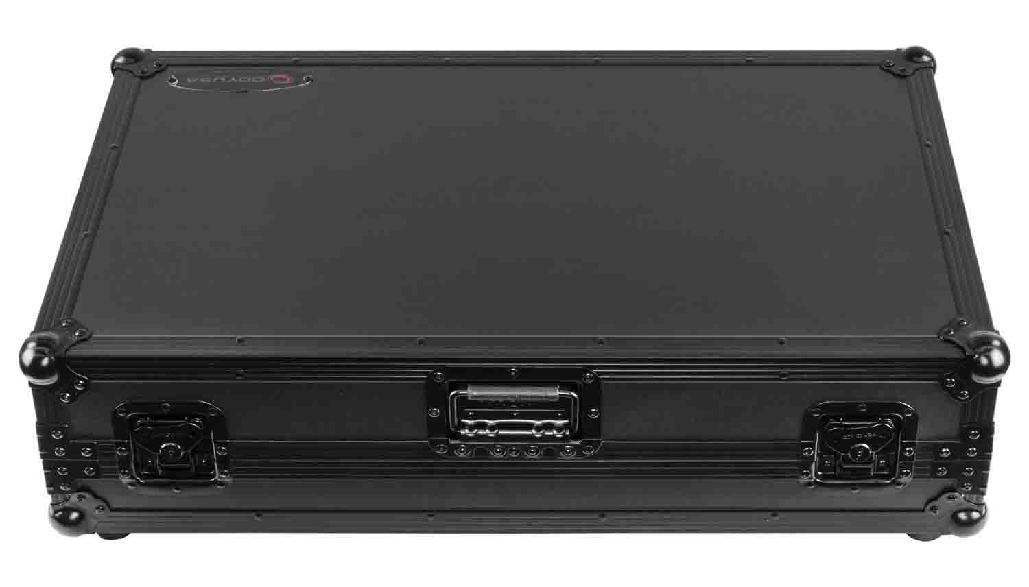 Odyssey FZGSDDJREV7WBL Glide Style Flight Case for Pioneer DDJ-REV7 Controller with Wheels and Laptop Platform - Black - Hollywood DJ