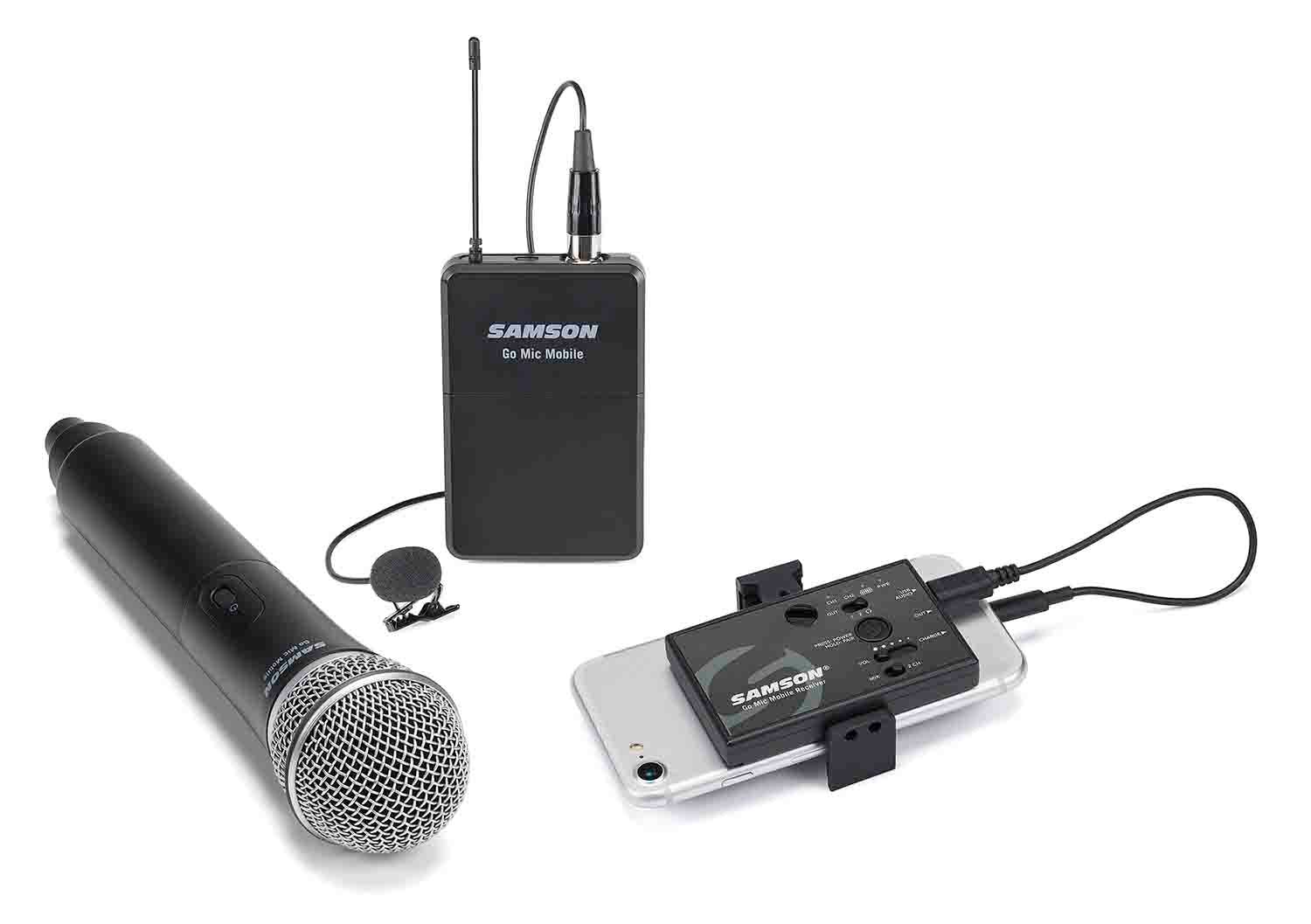 Samson SWGMMSHHQ8 Go Mic Mobile Digital Handheld Wireless System with Q8 Microphone - Hollywood DJ