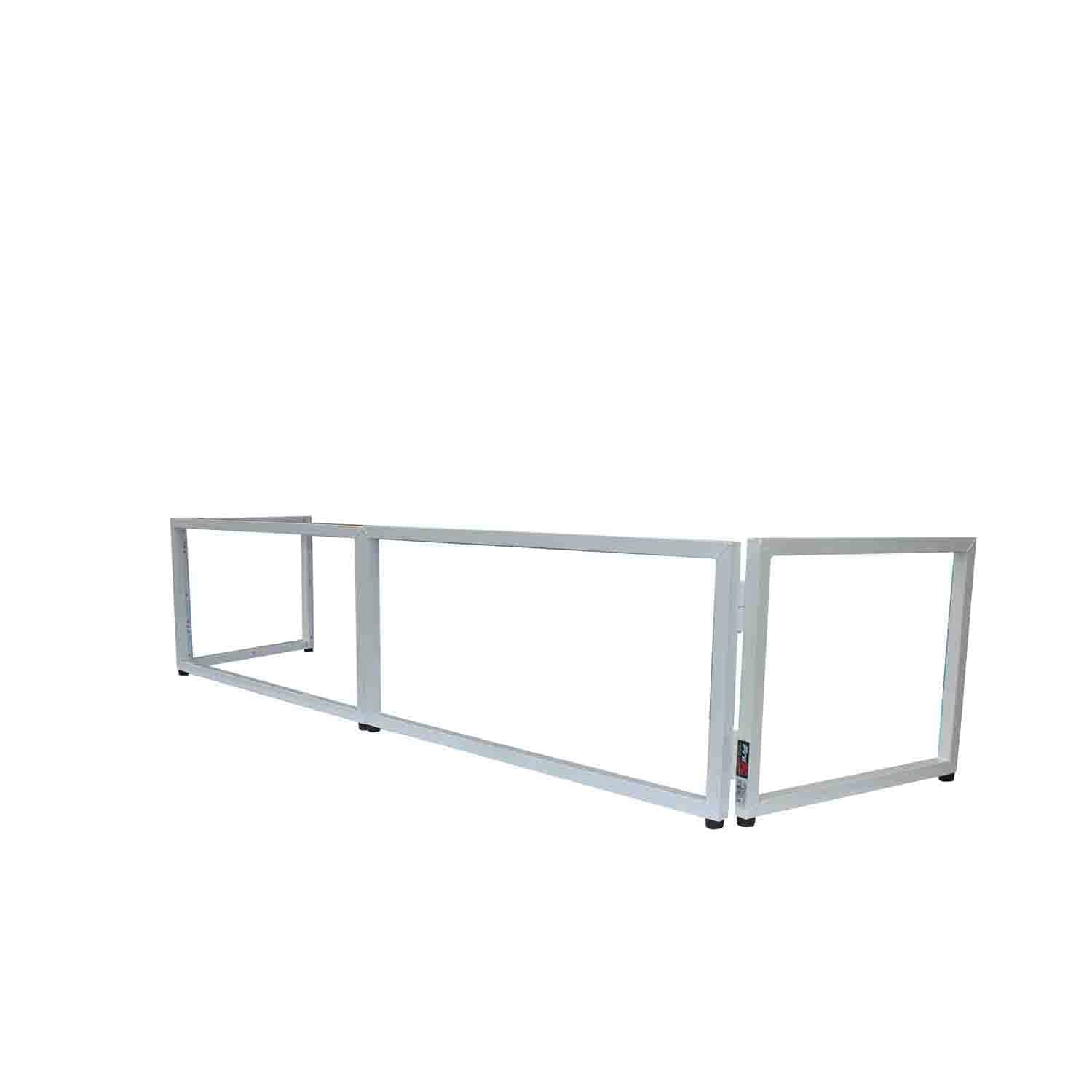 ProX XF-TTFW 6 Ft Tabletop DJ Facade White Frame with Black and White Scrims - Hollywood DJ