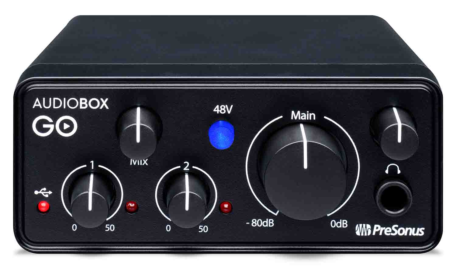 Presonus AUDIOBOX GO Compact 2x2 USB Audio Interface - Hollywood DJ