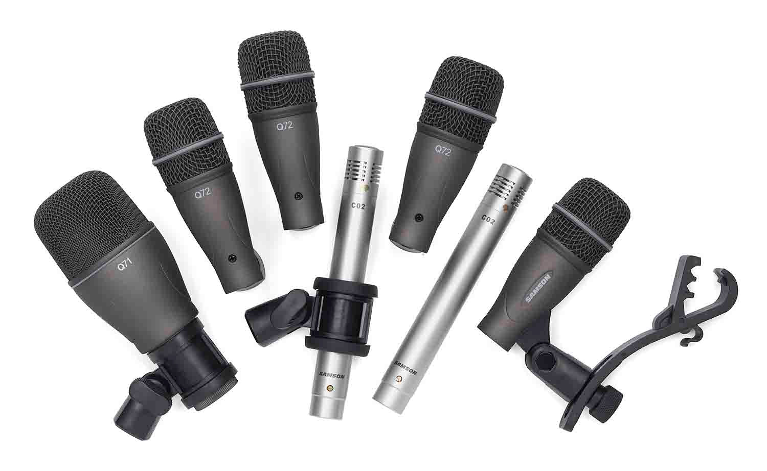 Samson DK707, 7-Piece Drum Microphone Kit - Hollywood DJ