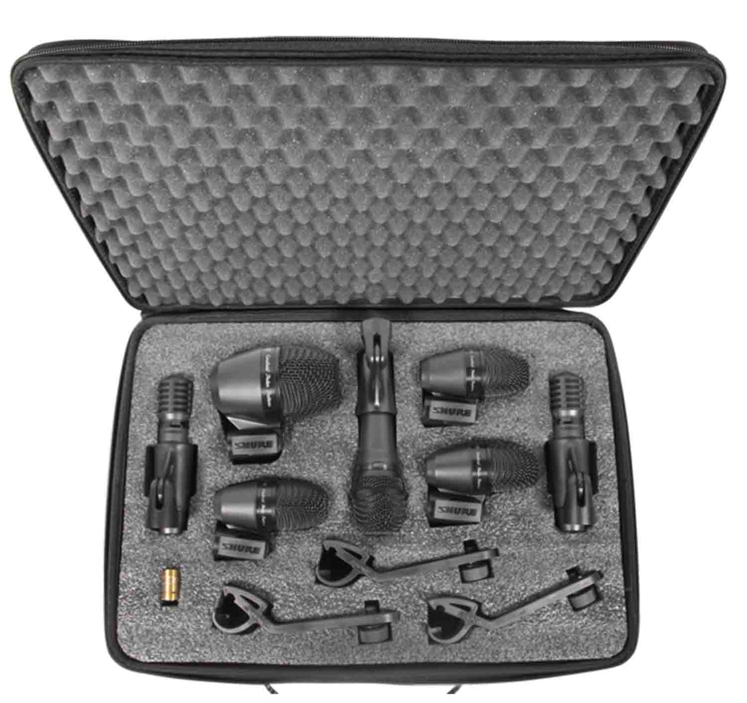 Shure PGADRUMKIT7, 7PC Drum Microphone Kit - Hollywood DJ