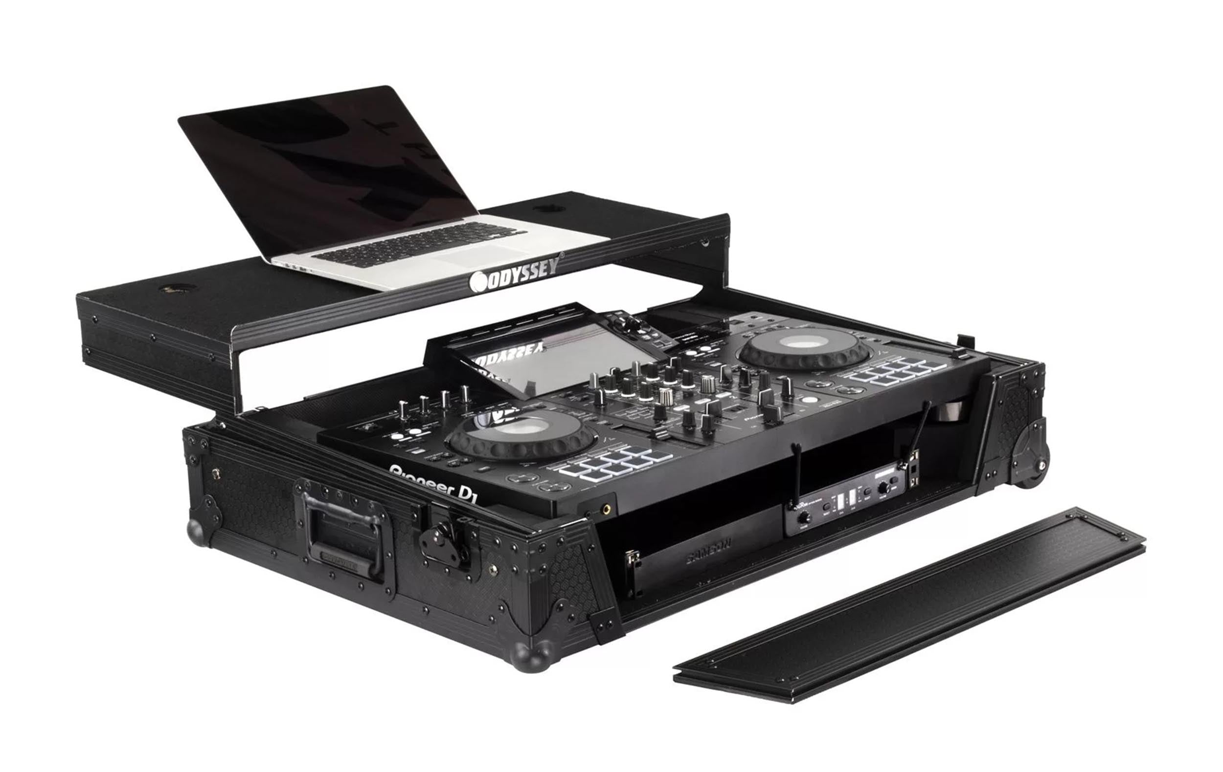 Odyssey 810295 Industrial Board Glide Style 1U Case for Pioneer XDJ-RX3 - Hollywood DJ