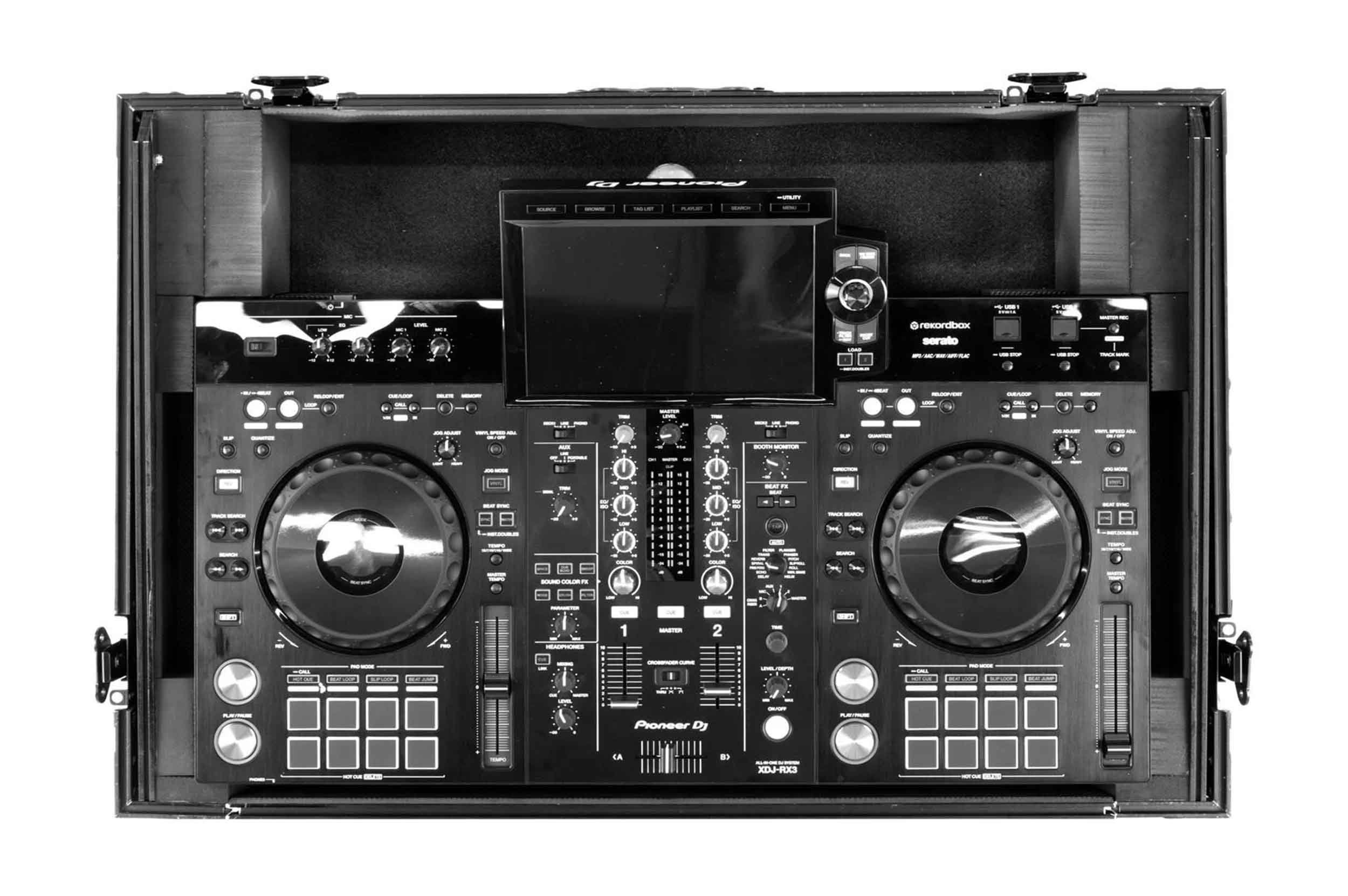 Odyssey 810295 Industrial Board Glide Style 1U Case for Pioneer XDJ-RX3 - Hollywood DJ