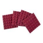 Gator Frameworks GFW-ACPNL1212PBDY-4PK Burgundy 12x12" Acoustic Pyramid Panel - 4 Pack - Hollywood DJ