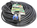 ProX XC-SQ100, 12 AWG SpeakOn to 1/4" TS High Performance Speaker Cable - 100 Feet - Hollywood DJ