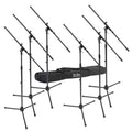OnStage MSP7706 Six Euro Boom Microphone Stands with Bag - Hollywood DJ