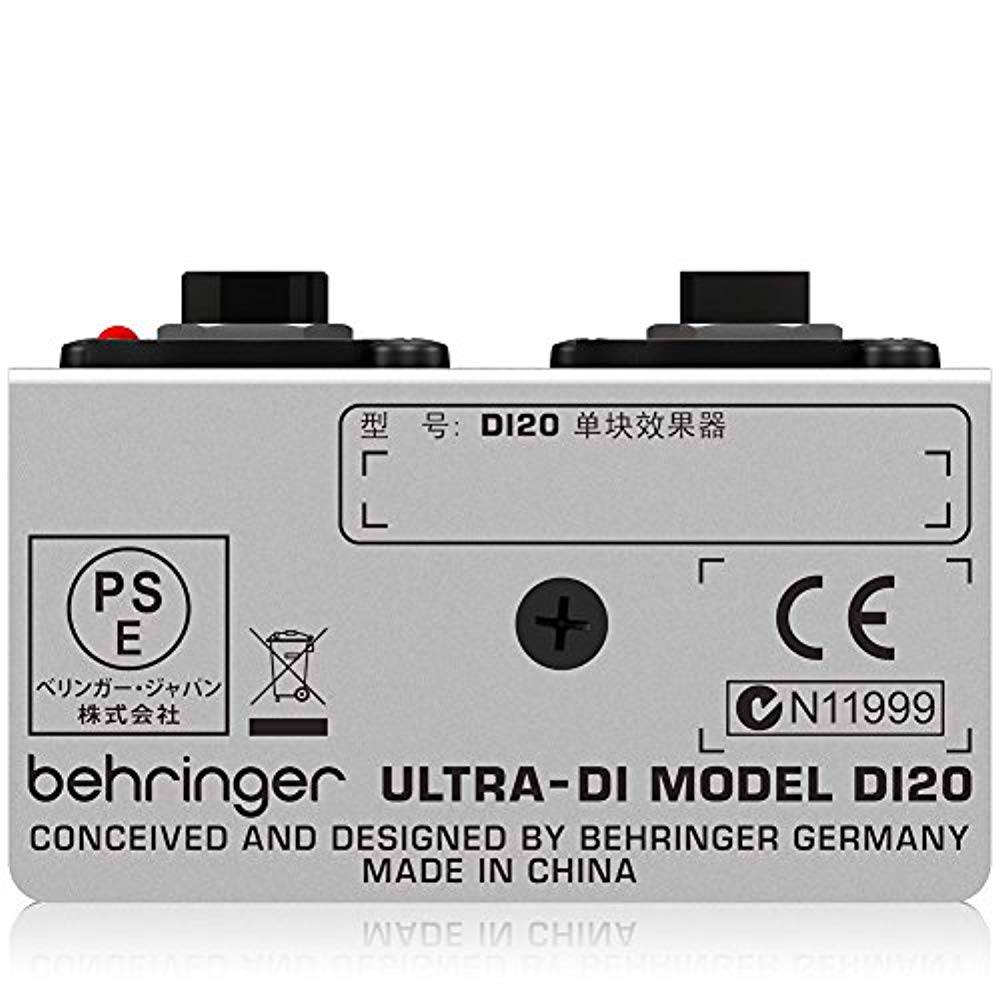 Behringer DI20 Professional Active 2-Channel DI-Box/Splitter - Hollywood DJ