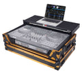 ProX XS-DDJFLX10WLT FGLD LED Flight Style Road Case for Pioneer DDJ-FLX10 DJ Controller with Laptop Shelf 1U Rack Space & Wheel - Hollywood DJ