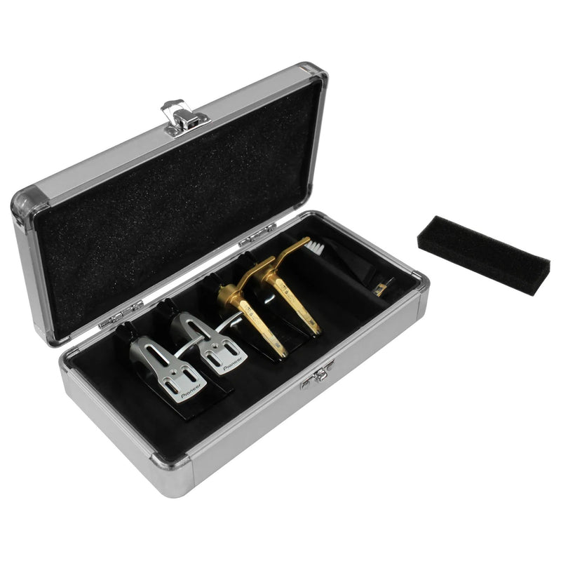 B-Stock: Odyssey KCC4PR2SD KROM Series Silver Diamond PRO2 Case For Four Turntable Needle Cartridges - Hollywood DJ