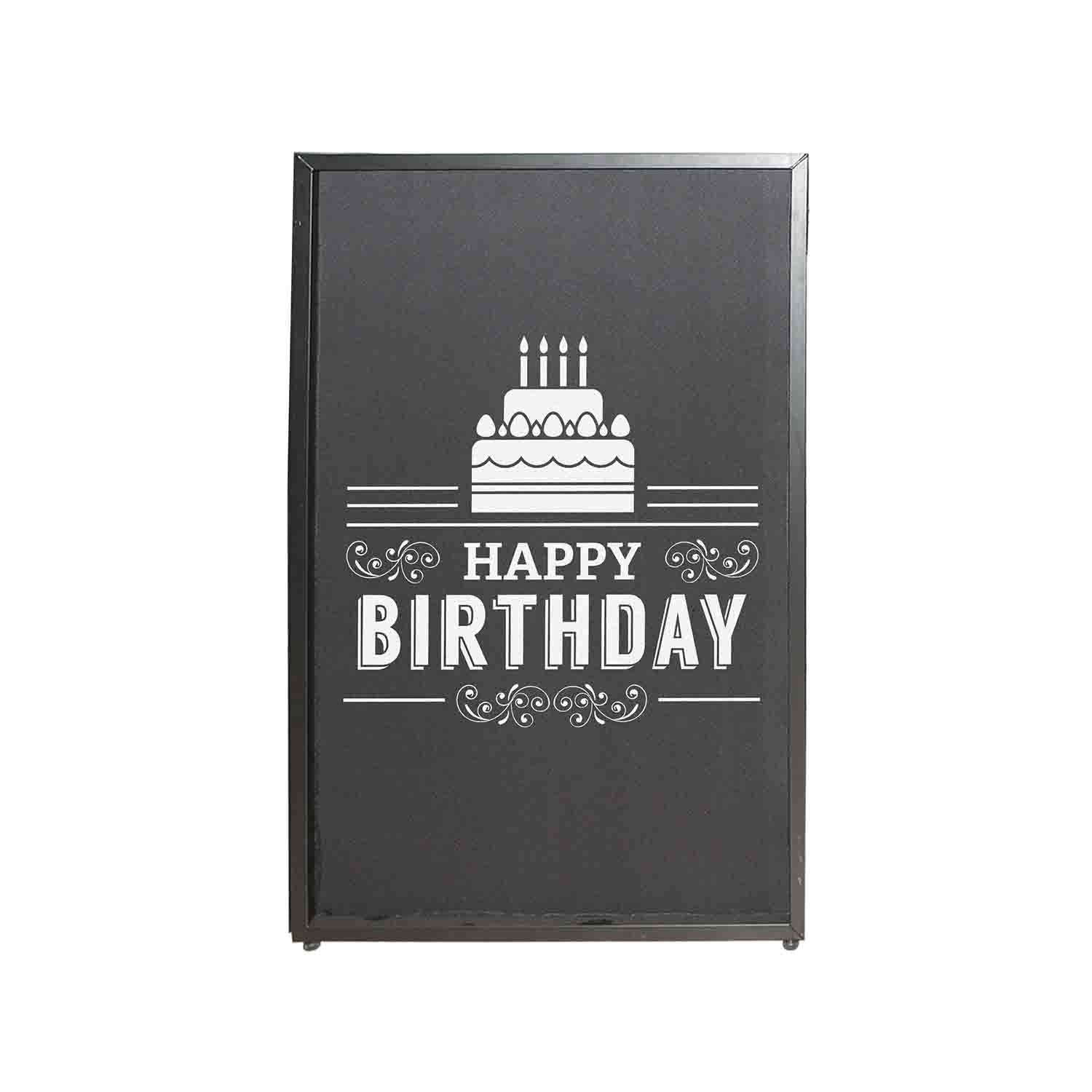 REPLACEMENT SCRIMS ProX XF-SHBD21 Set of Two Happy Birthday Facade Enhancement Scrim - White Print on Black by ProX Cases
