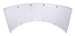 PROX XF-LUNA WH LUNA DJ Facade 5 Panel Circular White Hardware with Black White Scrim Kit - Hollywood DJ